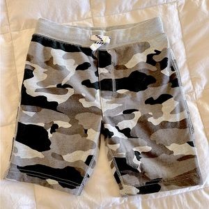 Crewcuts cotton blend pull on camo shorts